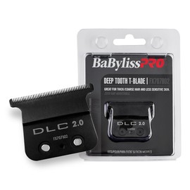 BaBylissPRO Barberology Deep Tooth DLC 2 Replacement Blade for Outlining Hair Trimmers (FX707BD2), Black