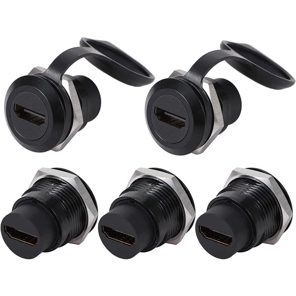 PENGLIN 5PCS HDMI 2.0 Panel Mount Connector, HDMI Pass Through