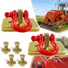 VIAGL 2pcs Bolt on Tractor Bucket Grab Clevis Mount Hooks