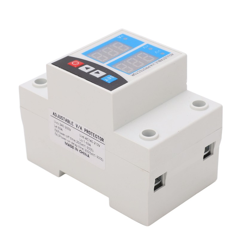 Over Under Voltage Protector Current Limit Din Rail Adjustable 2