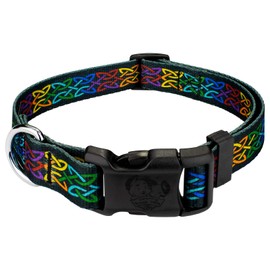 Country Brook Petz - Deluxe Celtic Pride Dog Collar - Made in The U.S.A. - Irish Pride Collection with 3 Lucky Designs (1 Inch, Large)