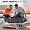BCAN 40/48" Foldable Mini Trampoline Max Load 330lbs/440lbs, Fitness Rebounder