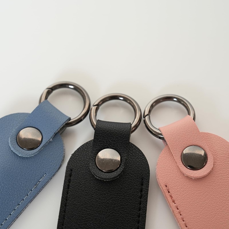FUWAMORI Cremation Capsule Leather Cover Ashes Pendant Protective Case Key