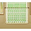Today's Curtain Medallion Macramé Tier 24",Ecru, 35W x 24L