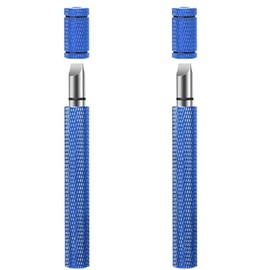 Beruth 2 PCS Golf Club Groove Sharpener Tool - Re-Grooving & Cleaning Tool for Irons and Wedges - Precision Groove Sharpener for Enhanced Spin and Accuracy - Durable Stainless Steel Design（Blue）