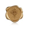 50Pcs Classic Floral Bouquet Wax Seal Stickers, Self-Adhesive Wedding Invitation
