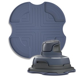 Palksky Palksky Air Fryer Trivets Silicone for Ninja Crispi, Hot Pads Potholders for Ninja Crispi Airfryer Accessories, Portable Glass Air Fryer Cooking System Holder, Kitchen Aid (Dark Gray)