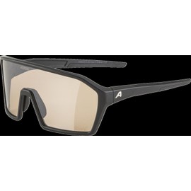 ALPINA RAM Q-LITE V, Sportbrille für Erwachsene, black matt, One Size, 100% UV-A-, UV-B- und UV-C-Schutz