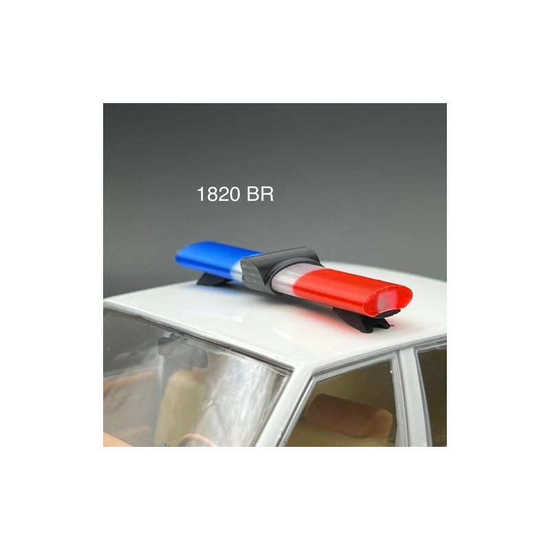 LED Ready Lightbar 1/18 LED Ready Jetsonic Lightbar Blue Clear