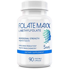 FolateMaxx L-Methylfolate 5 mg 90 Capsules Professional Active Folate Non-GMO, Gluten Free Methyl Folate, 5-MTHF