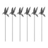 Metal Cocktail Picks Fruits Toothpicks, 6pcs Long-billed Bird Martini Picks