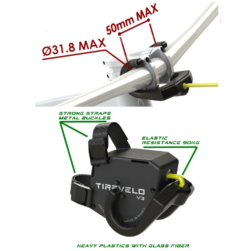 TIREVELO Bicycle Puller, Version 3, Towing System - Bike Bicycle