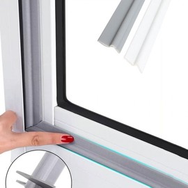 10m Sliding Window Weatherstrip - Draft Stopper, Soundproof & Windproof Gap Sealer Window White