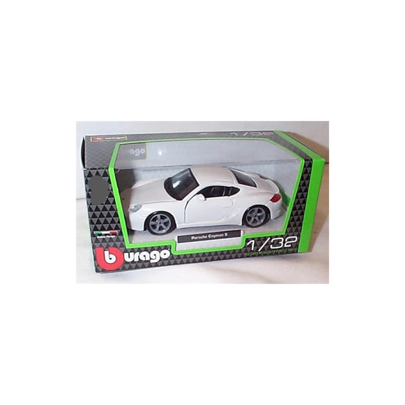 Burago P0RSCHE Cayman S In White car 1:32 scale diecast