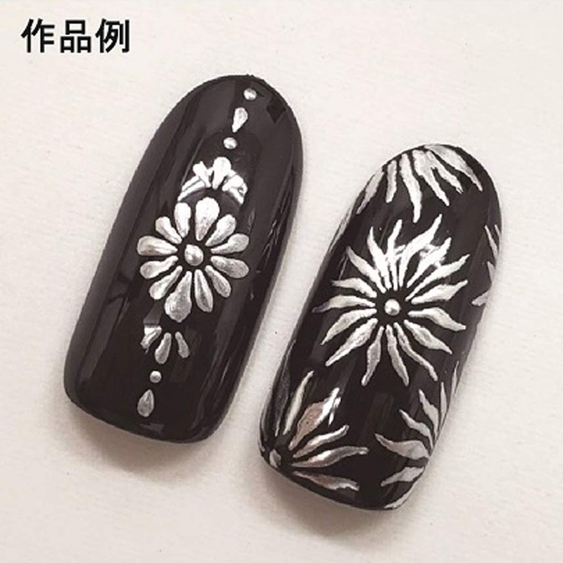 GELGRAPH Metallic Silver Gel Nails, 0.1 oz (3 g)