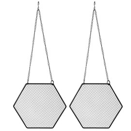 CALLARON 2Pcs Jewelry Mesh Hanger Earrings Wall Mount Holder Necklace Hanging Stand Necklace Mesh Storage Organizer 33.5 x 19.5 cm