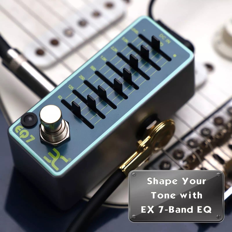 EX 7 Band EQ Equalizer Mini Guitar Pedal Mini EQ7