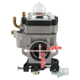 AUTOKAY WYK-74 Carburetor Fits for Husqvarna 145BT Kawasaki TE45DX Walbro WYK-74 WYK-74-1 Leaf Blower, with Fuel Line Spark Plug Air Filter Box Carburetor Kit