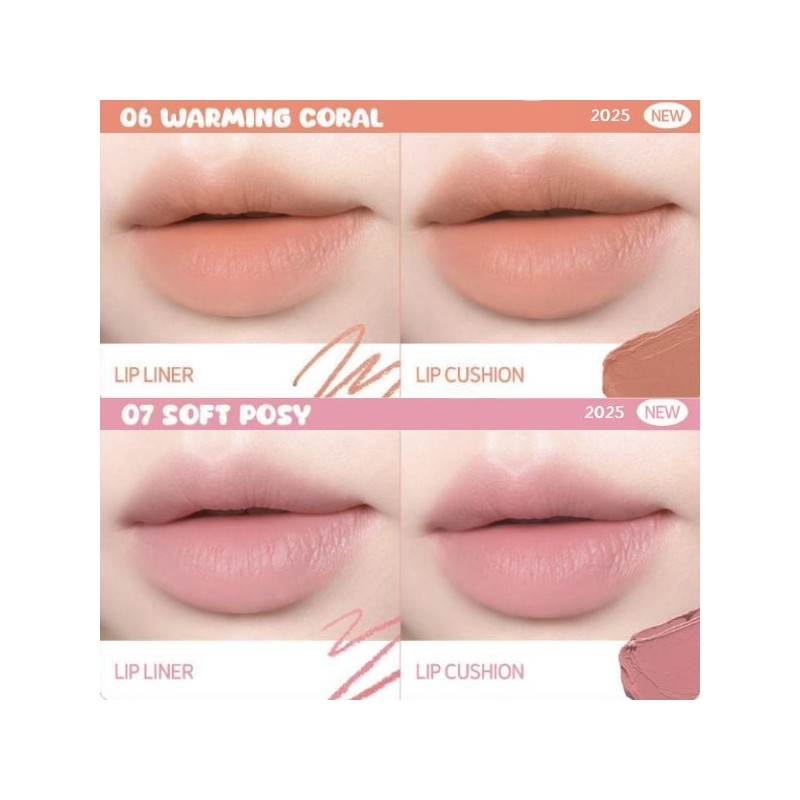 IPKN Fluffy Lip Pencil 1.3g, Color:02 Fleur Berry