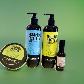 DELOFIL Shampoo and Conditioner , Mask, And Oil Set Arganoil Protein Magic Complex