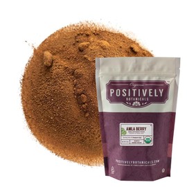 Organic Positively Botanicals Company, Amla Berry Powder, Loose Leaf Botanical, 16 Ounce