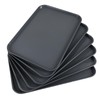 Readsky 6 Packs Gray Extra Large Rectangle Plastic Trays, 25.2"