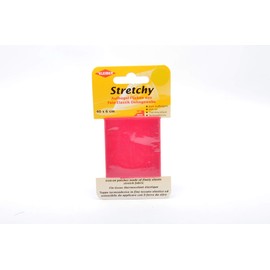 Kleiber 40 x 6 cm Iron on Elasticated Clothing Repair Tape, Pink