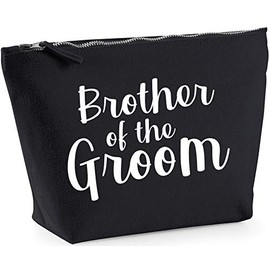 Hippowarehouse Brother of the groom printed make up cosmetic wash bag 18x19x9cm