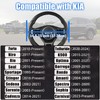 ANMOSVO Auto Car Steering Wheel Cover for KIA 14.5-15 inches