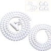 VIWIEU Cords, Electrical Cable Storage Cover, White, Large Inner Diameter
