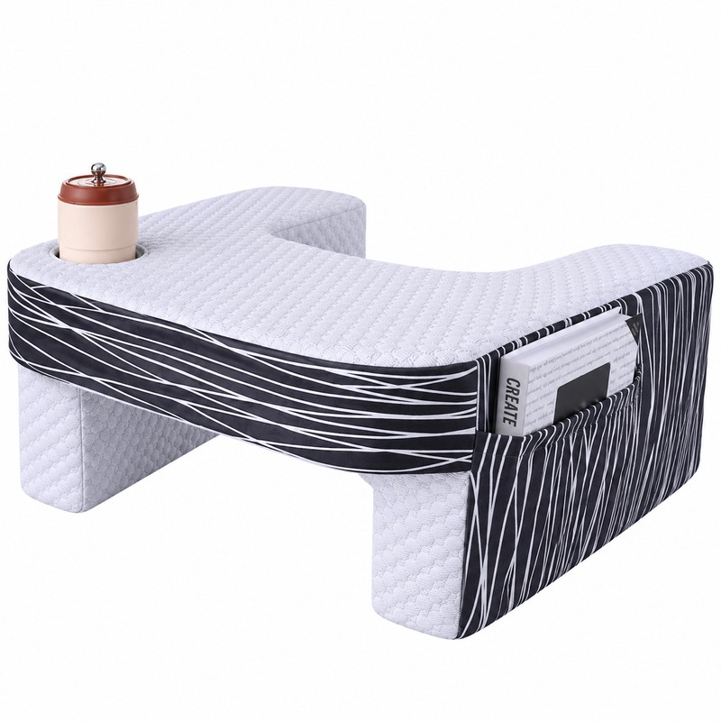 Memory Foam Lap Desk Pillow for Reading & Gaming –