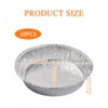 Rapidbok Pack of 20 Round Moulds Aluminium Bowls 8 Inch