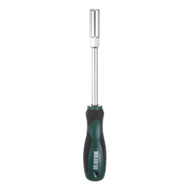 HARFINGTON Metric Nut Driver 9mm CR-V Non-Magnetic Tip Hollow Shafts Hex Socket Screwdriver with Non-Slip Handle for Automobile Repair
