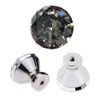 Tencro 8pcs 30 mm Diamond Shaped Luxury Crystal Knobs Glass