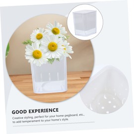 VILLFUL Pegboard Flower Pot Smooth Creative Pegboard Storage Holder for Craft Room Versatile Wall Organizer for Plants and Items Simple Installation