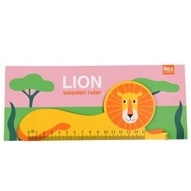 Lion Wooden Ruler