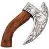 Handmade Ulu Kitchen Mini-Axe Knife Rose Wood Handle Comes with