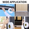 COUMENO EVA Single-Sided Adhesive White Foam Tape, Single-Sided Sealing Strip