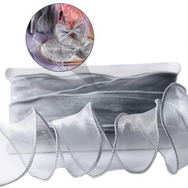 LIOOBO Organza Ribbon Ribbon Polyester Wrapping Ornaments Hair Accessories Wedding Party Decoration Length Approx. 39.4 ft (9 m)
