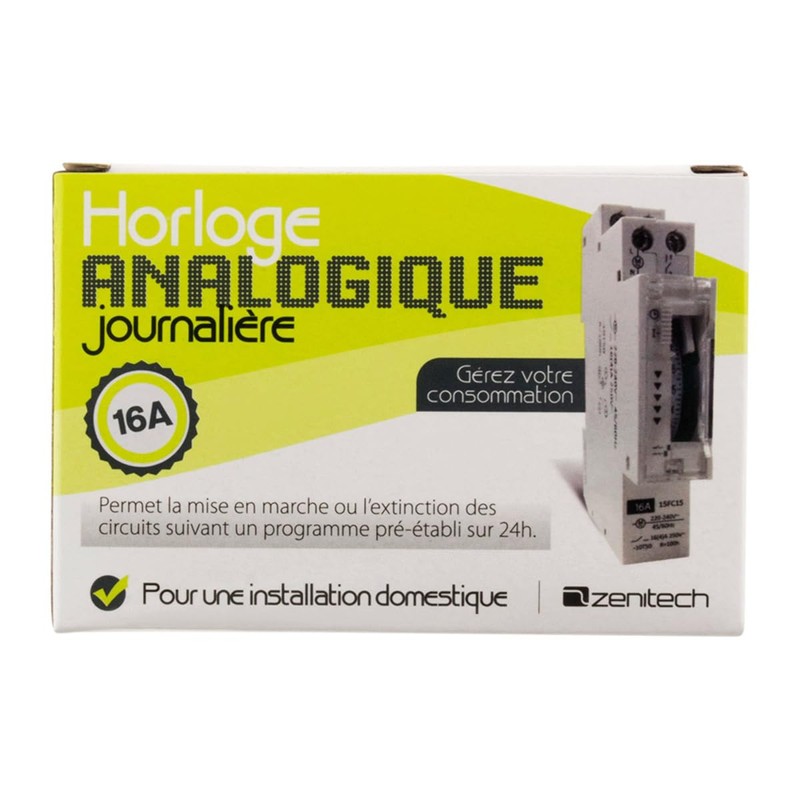 Horloge analogique journalier