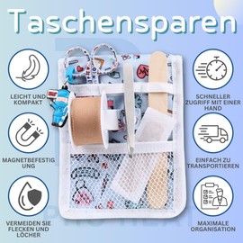 Ph Pro Heat Nurse Bag for Work with Magnet - Care Bag - Kankenhaus Accessories - Nurse Bag with Multifunctional Compartments - Nursing Organiser