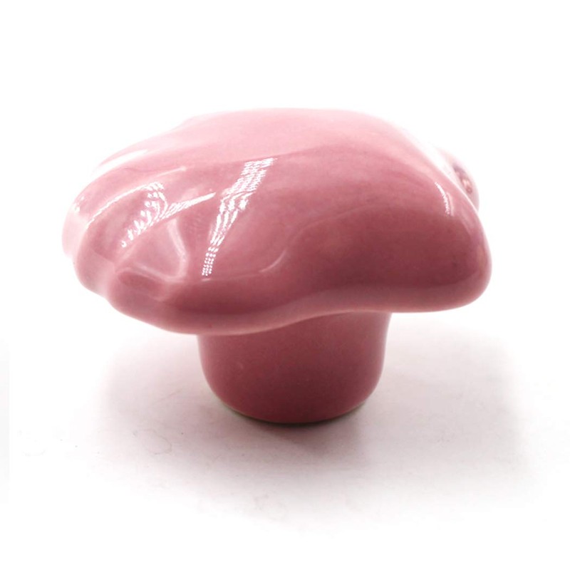 Pink Drawer Knob Ceramic Cabinet Knobs Kids Room Handle Pull