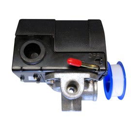 4 Port Side Switch Type 0.8Mpa Air Compressor Pressure Switch Repair Replacement Pressure Switch with Seal Tape