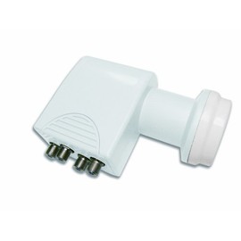 Micro Quattro Universal LNB (Full HD, 3D Ready, 0.1 dB) White