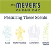 Mrs. Meyers Dish Soap Liquid Lemon Verbena Aromatherapeutic, Cuts Grease,