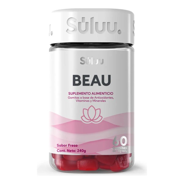 Súluu Beau Gomitas Vitaminadas, Cabello, Previene Caída del Pelo, 60