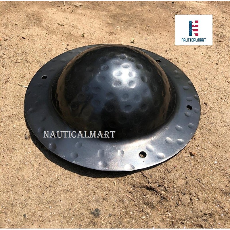 Hammered Hand Forged Iron Medieval Shield Umbo Fully Functional 12g