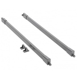 GTV - MBPRO Square Longitudinal Rail for Drawers Modern Box Pro I For Safe Raising of the Drawer I For Rails Long = 350 mm I Colour Anthracite