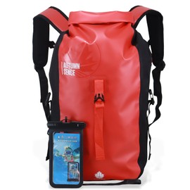 AUTUMN SENCE Dry Bags Waterproof Backpack, Waterproof backpack for boating,Floating,hiking, camping and other outdoor activities 25L.(Red)