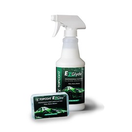 TopCoat® EzClay™ Clay Bar Auto Detailing Kit with EzGlyde™ Clay Lubricant Spray - Remove Contaminants from Hard Surfaces in Seconds - The Only Car Bar You'll Ever Need